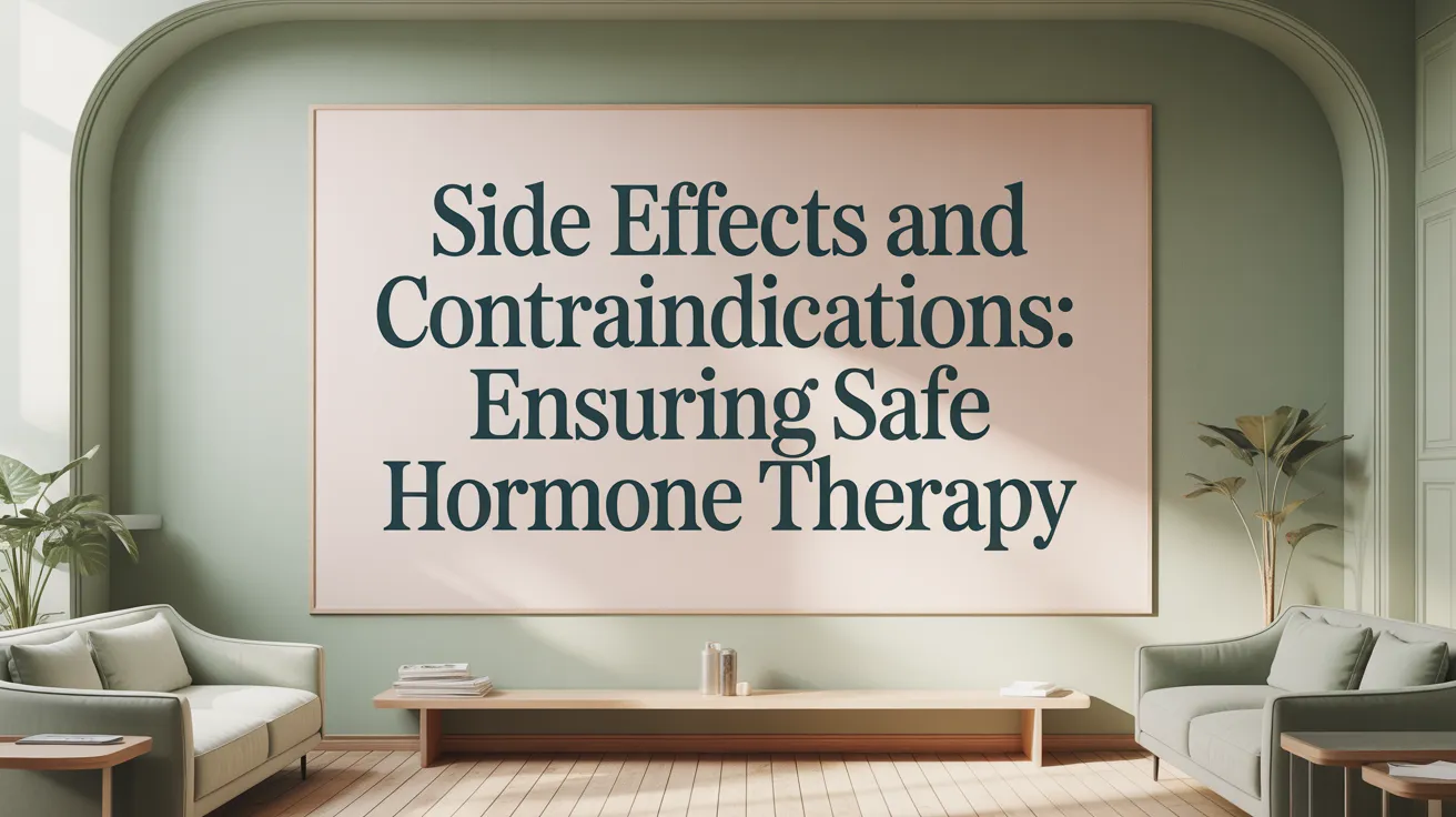 Side Effects and Contraindications: Ensuring Safe Hormone Therapy