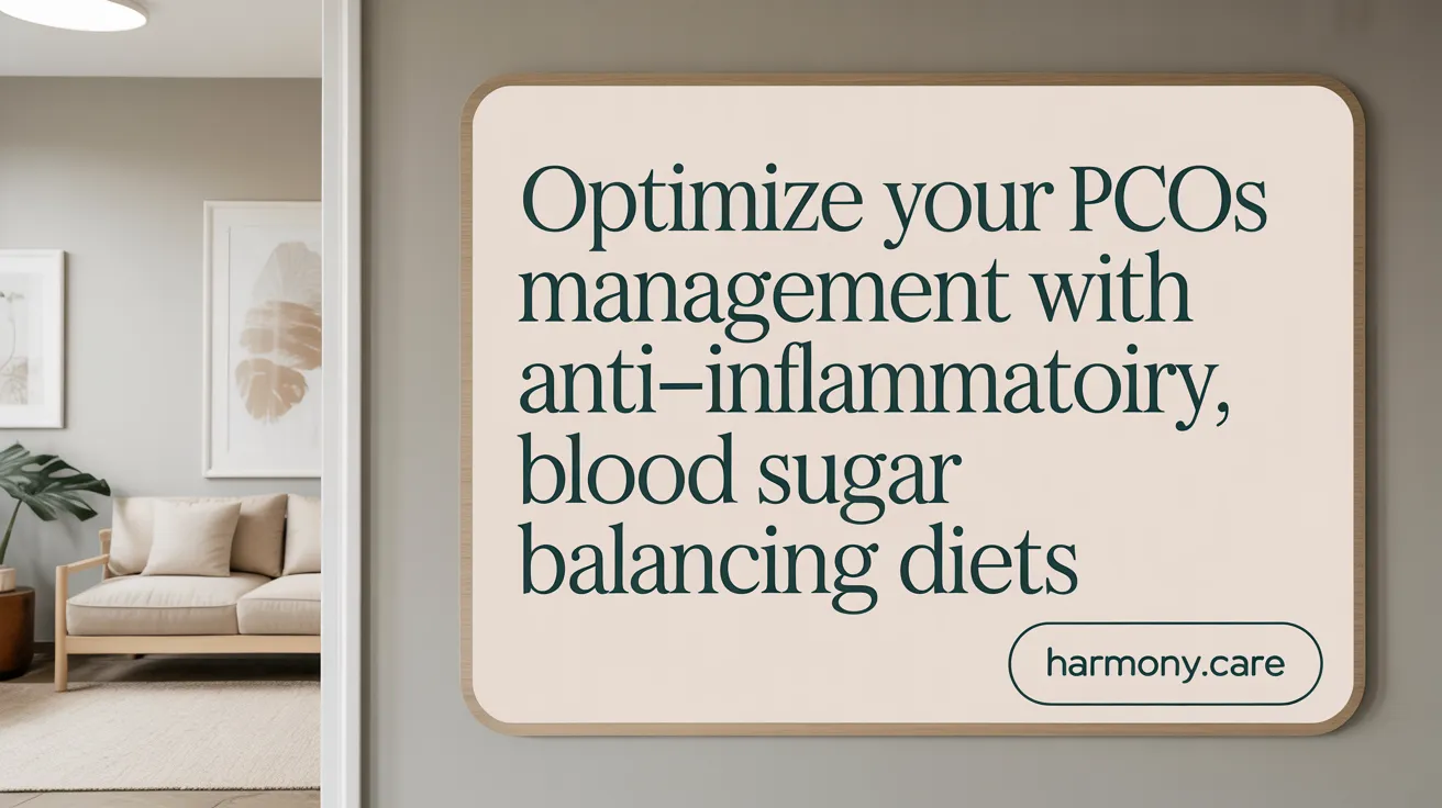 Optimize Your PCOS Management with Anti-Inflammatory, Blood Sugar Balancing Diets