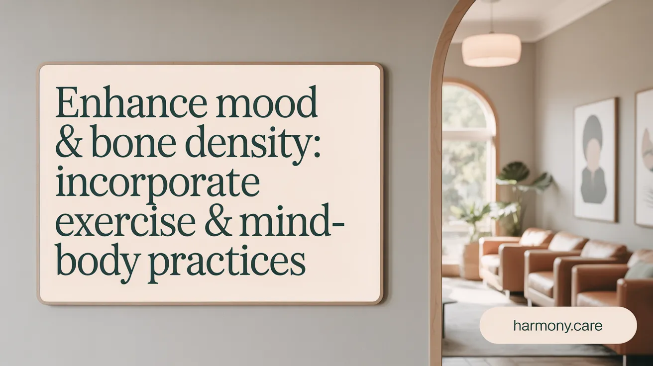 Enhance Mood & Bone Density: Incorporate Exercise & Mind-Body Practices
