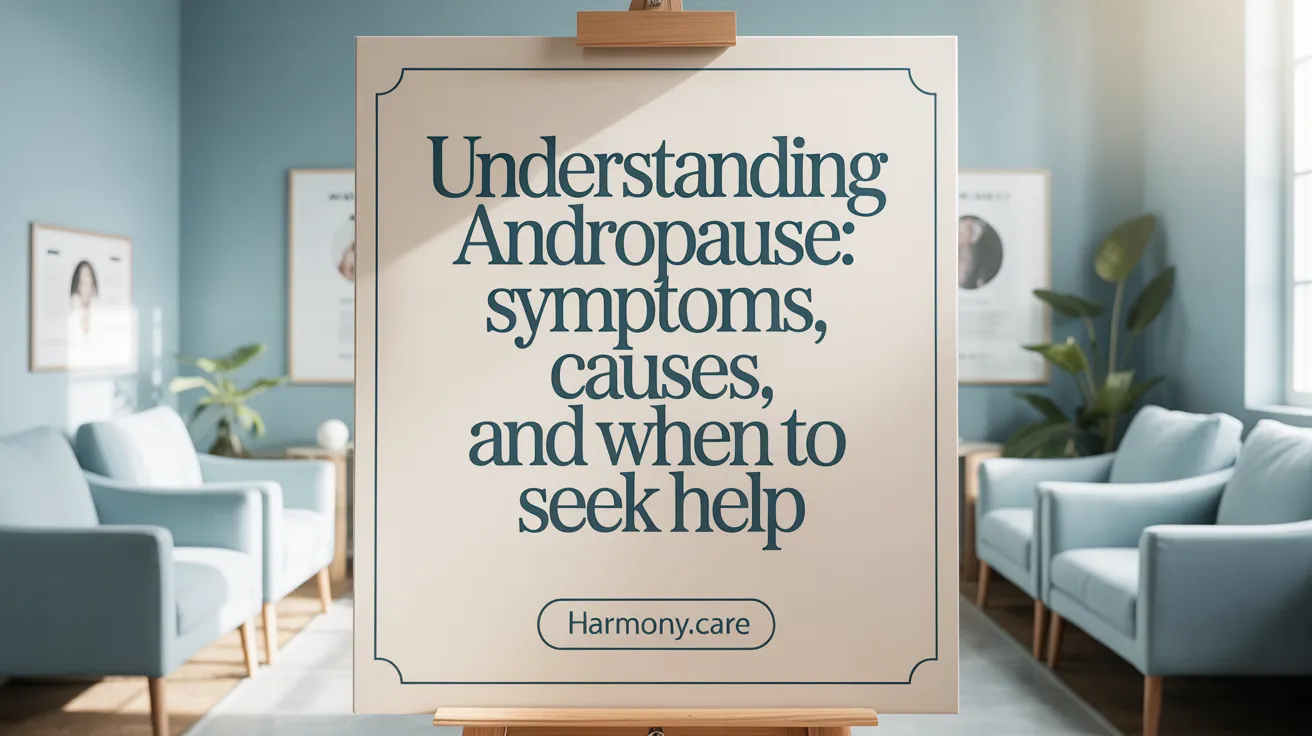 Understanding Andropause: Symptoms, Causes, and When to Seek Help