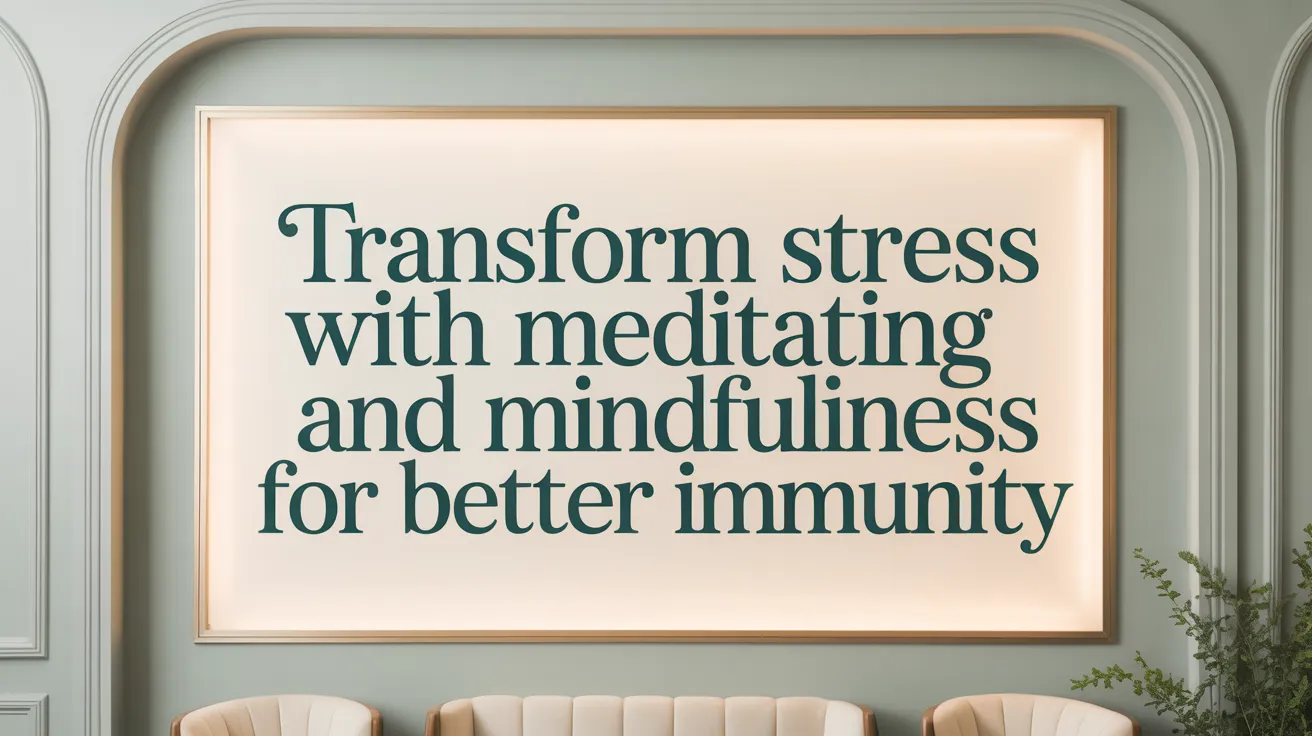 Transform Stress with Meditation and Mindfulness for Better Immunity