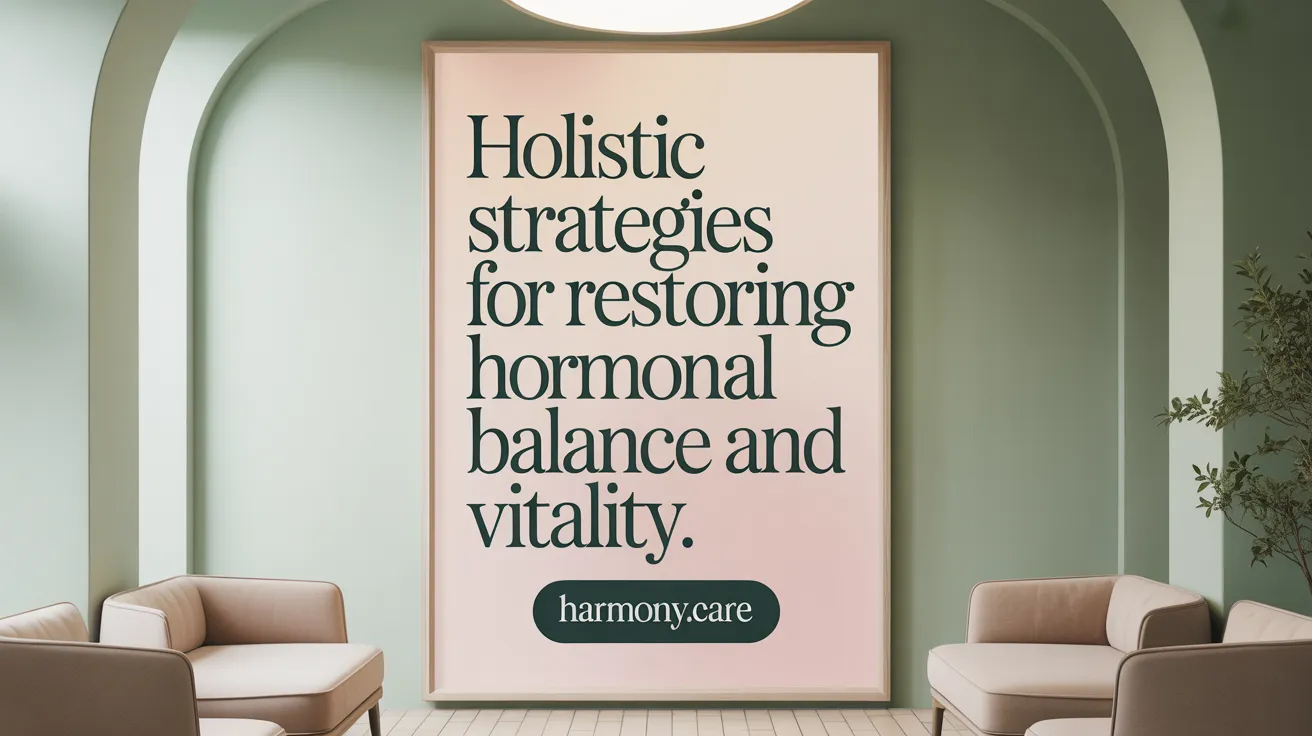 Holistic Strategies for Restoring Hormonal Balance and Vitality