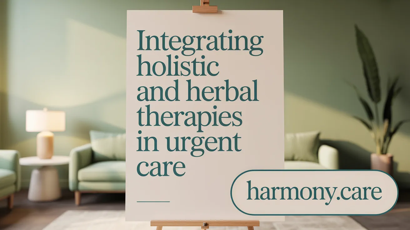 Integrating Holistic and Herbal Therapies in Urgent Care