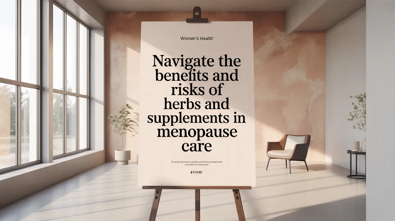 Navigate the Benefits and Risks of Herbs and Supplements in Menopause Care