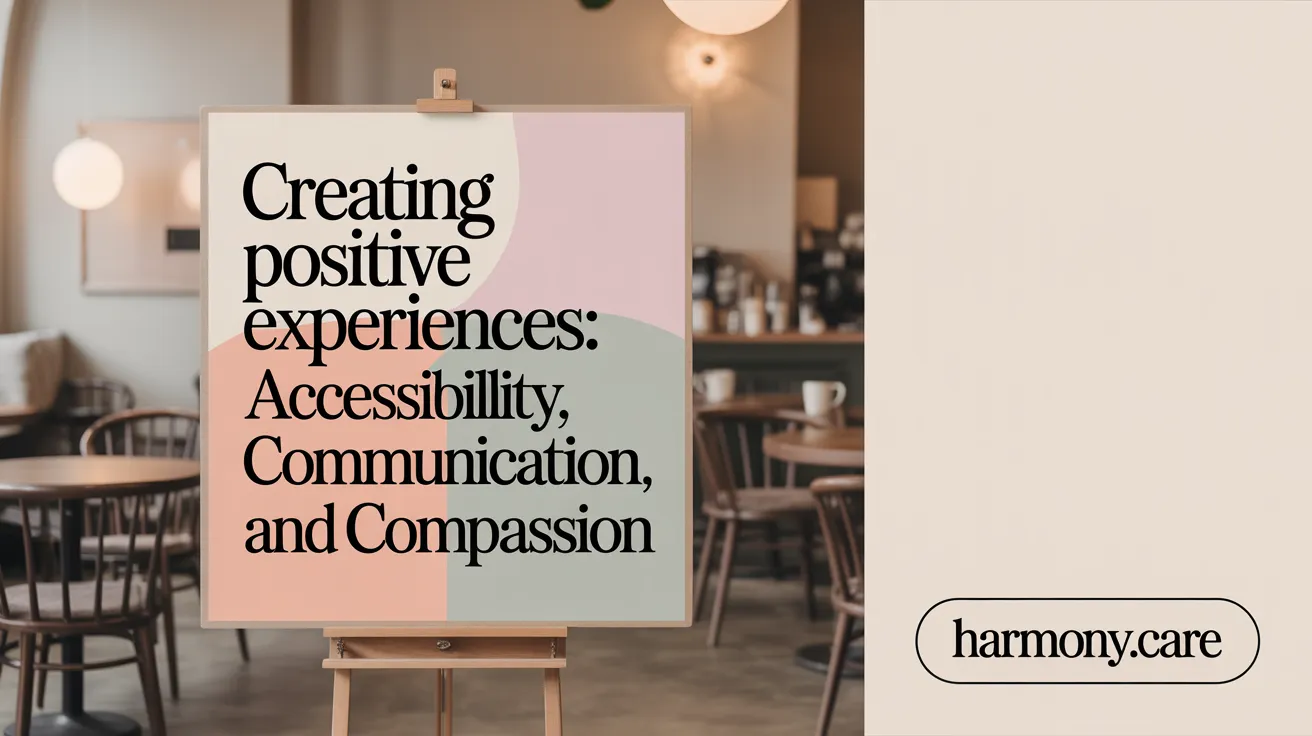 Creating Positive Experiences: Accessibility, Communication, and Compassion