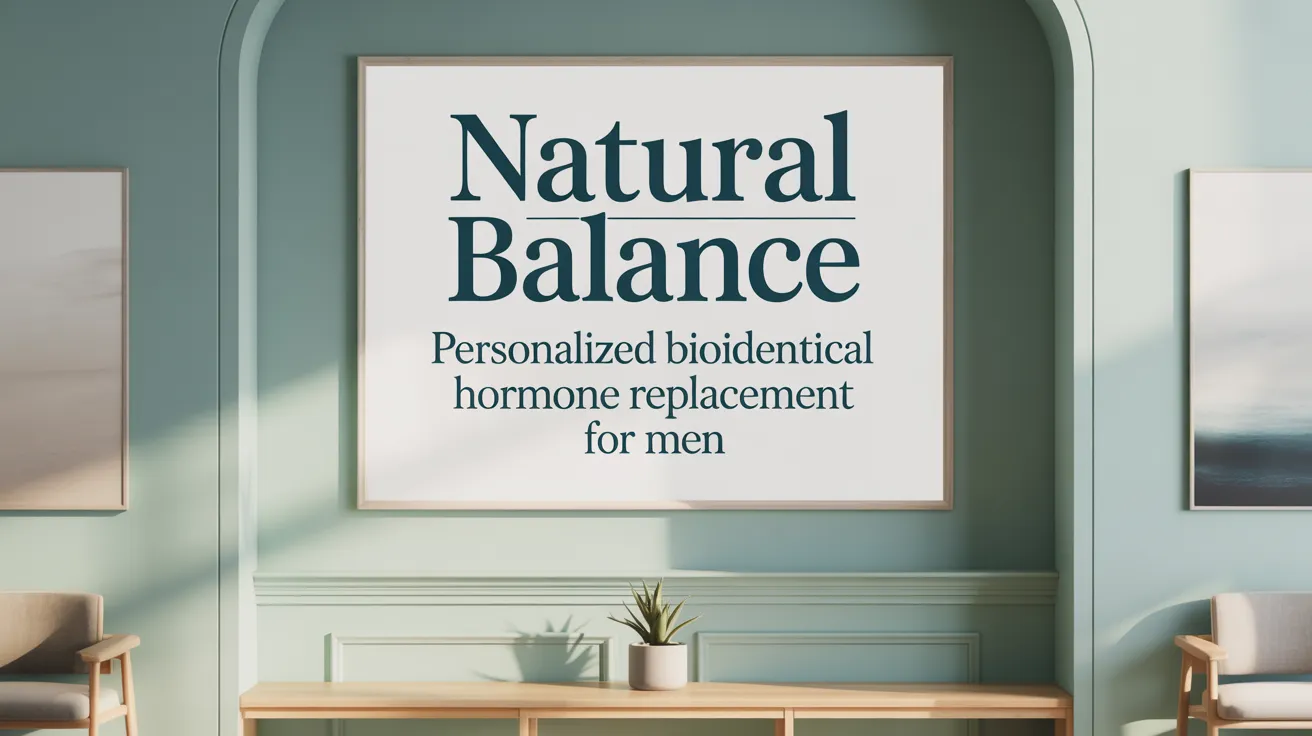 Natural Balance: Personalized Bioidentical Hormone Replacement for Men