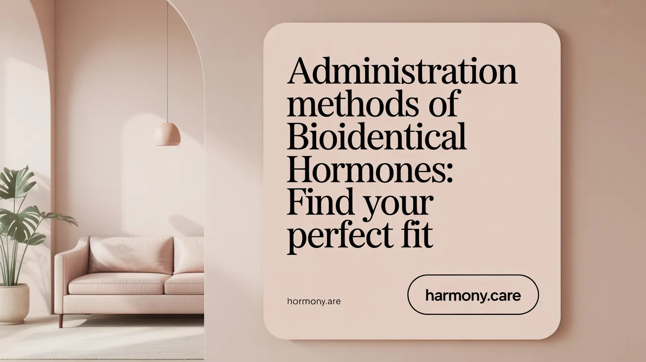 Administration Methods of Bioidentical Hormones: Find Your Perfect Fit