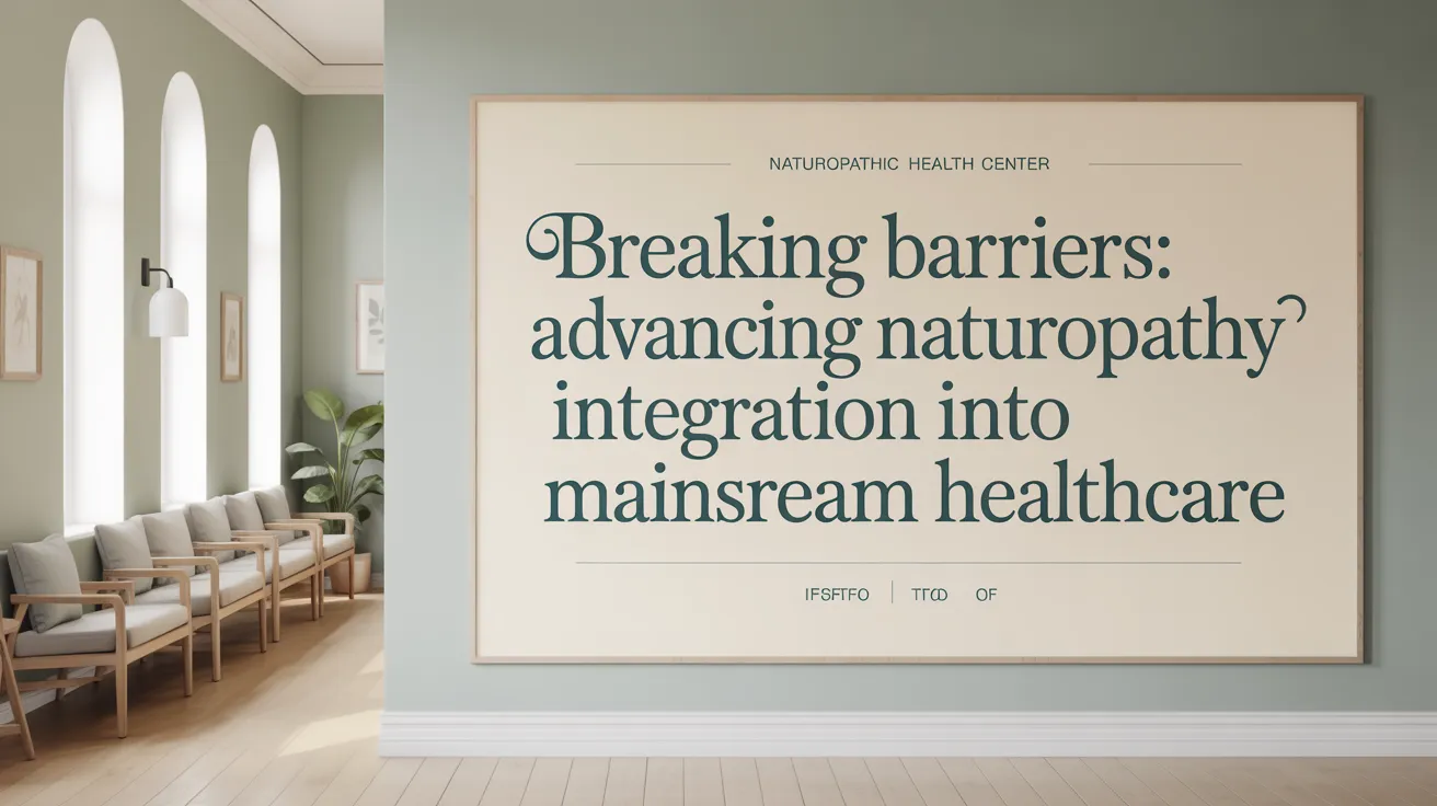 Breaking Barriers: Advancing Naturopathy Integration into mainstream Healthcare