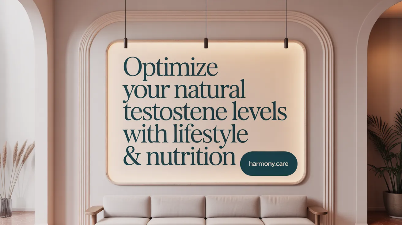 Optimize Your Natural Testosterone Levels with Lifestyle & Nutrition