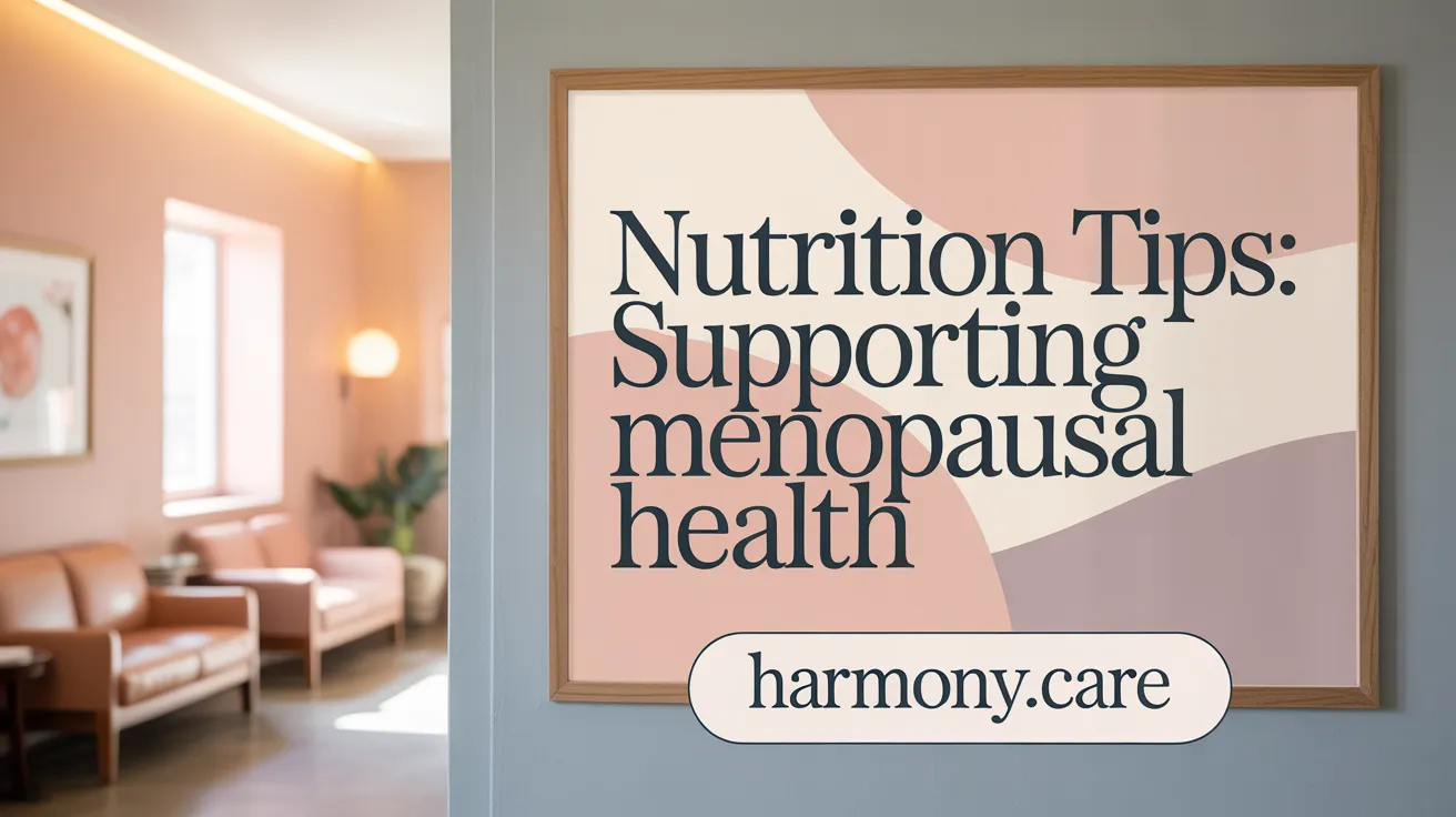 Nutrition Tips: Supporting Menopausal Health
