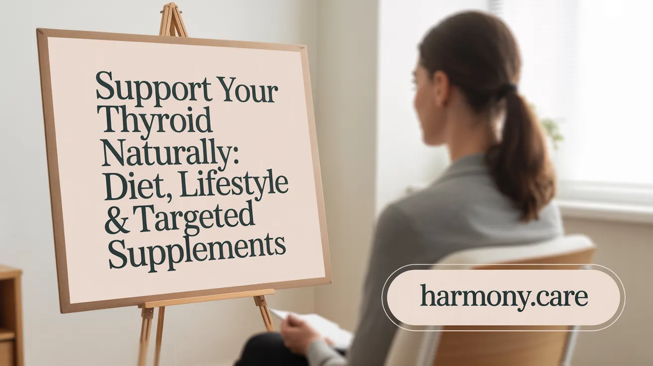 Support Your Thyroid Naturally: Diet, Lifestyle & Targeted Supplements