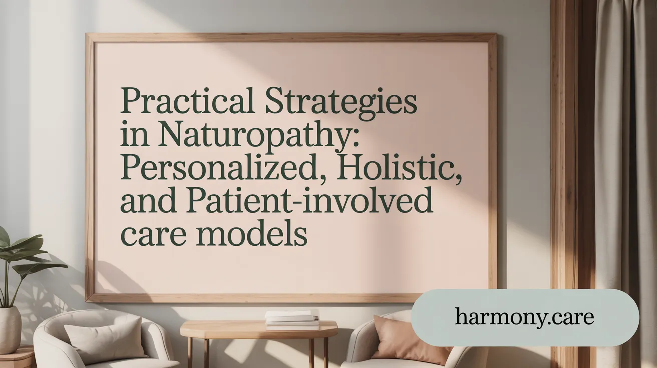 Practical Strategies in Naturopathy: Personalized, Holistic, and Patient-Involved Care Models