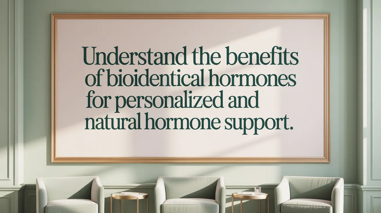 Understand the benefits of bioidentical hormones for personalized and natural hormone support.