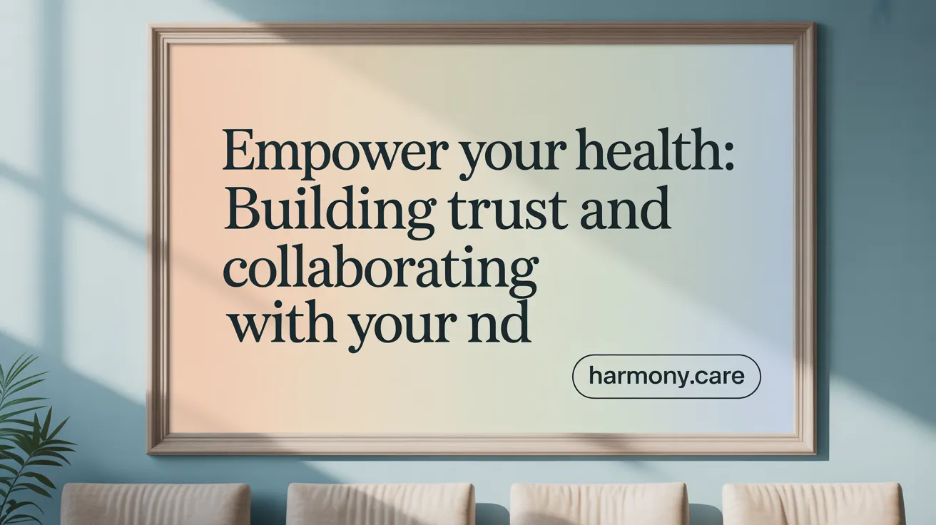 Empower Your Health: Building Trust and Collaboration with Your ND