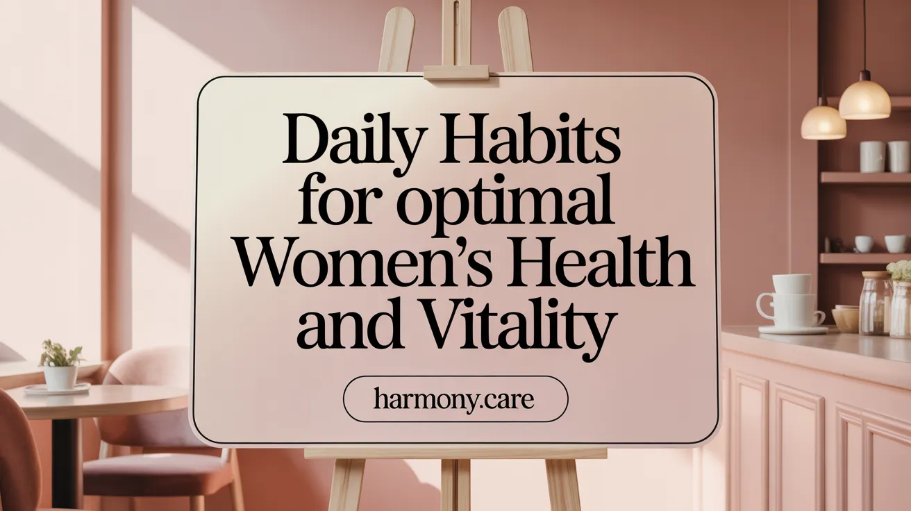 Daily Habits for Optimal Women's Health and Vitality