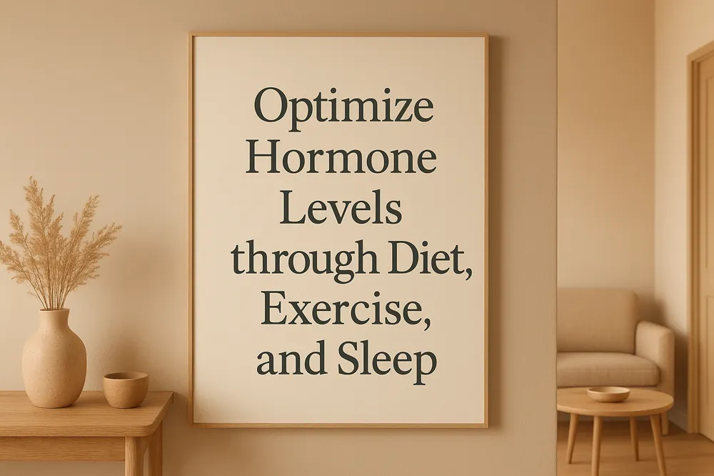 Optimize Hormone Levels through Diet, Exercise, and Sleep