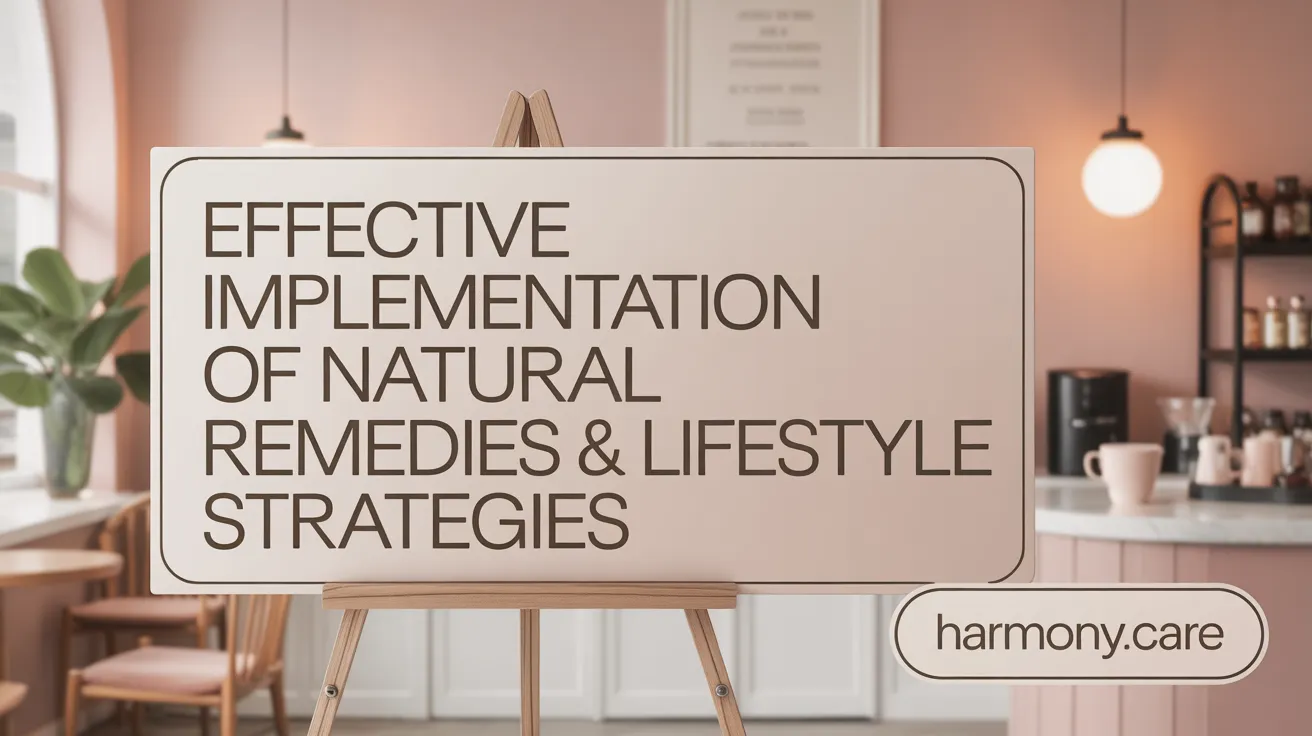 Effective Implementation of Natural Remedies & Lifestyle Strategies