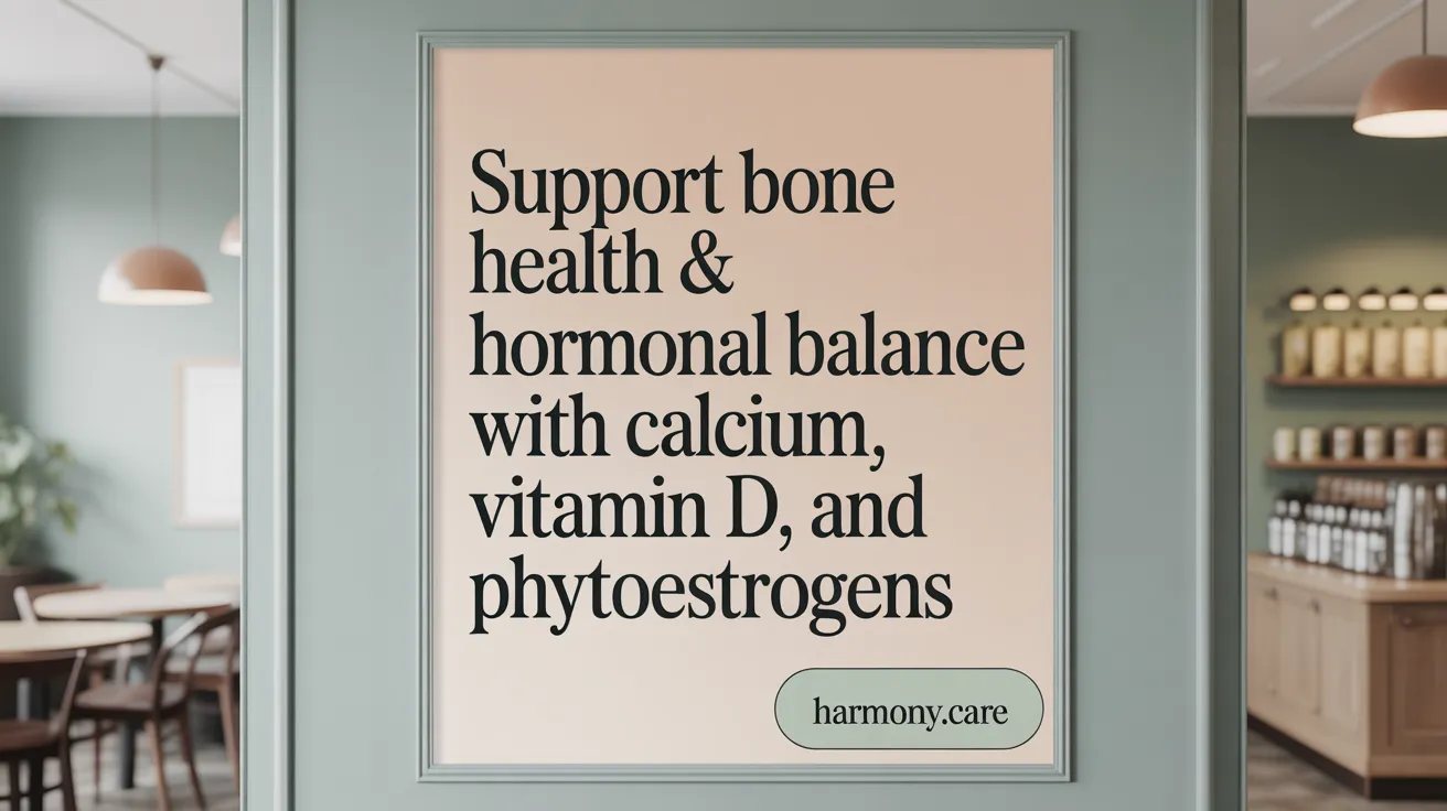 Support Bone Health & Hormonal Balance with Calcium, Vitamin D, and Phytoestrogens
