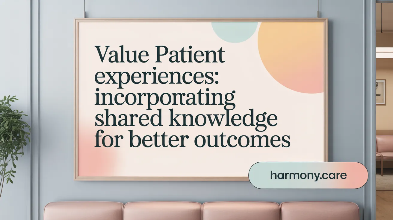 Value Patient Experiences: Incorporating Shared Knowledge for Better Outcomes