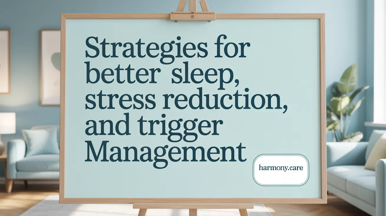 Strategies for Better Sleep, Stress Reduction, and Trigger Management