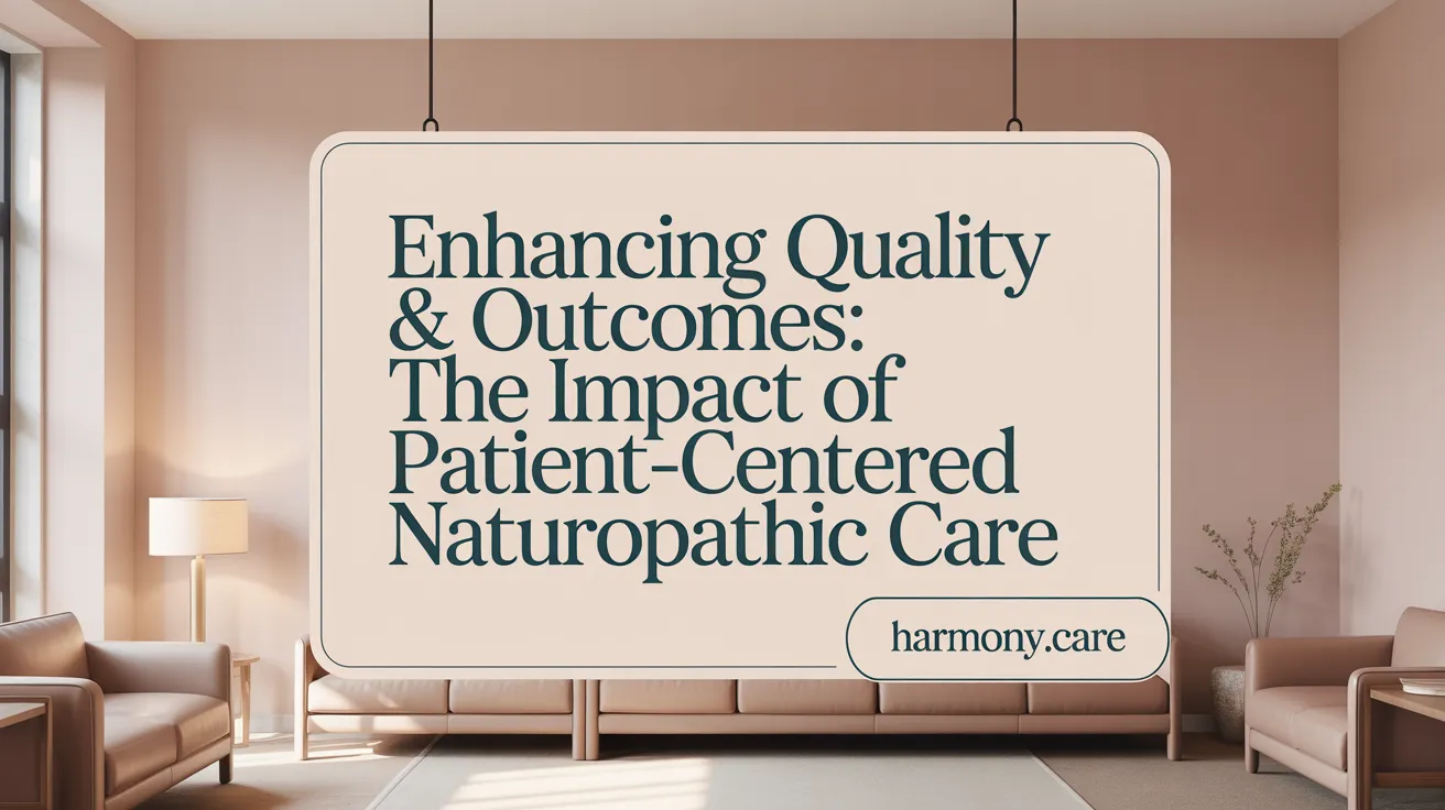 Enhancing Quality & Outcomes: The Impact of Patient-Centered Naturopathic Care