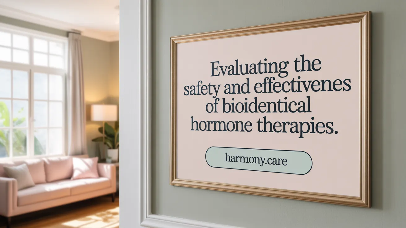 Evaluating the safety and effectiveness of bioidentical hormone therapies