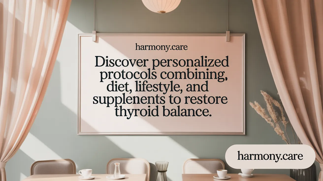 Discover personalized protocols combining diet, lifestyle, and supplements to restore thyroid balance.