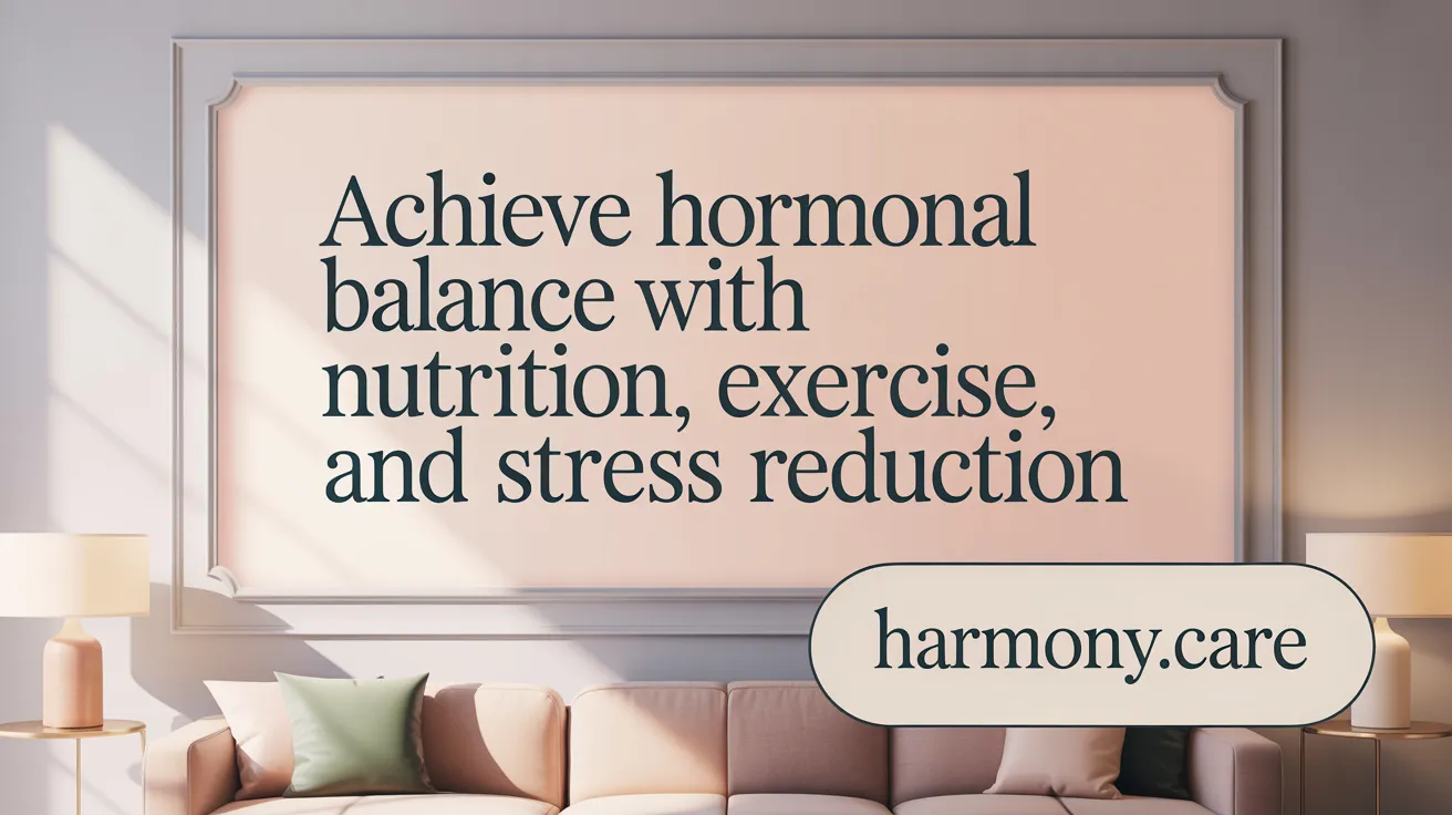 Achieve Hormonal Balance with Nutrition, Exercise, and Stress Reduction