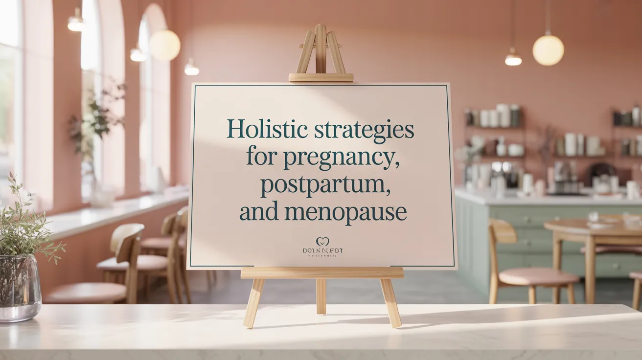 Holistic Strategies for Pregnancy, Postpartum, and Menopause