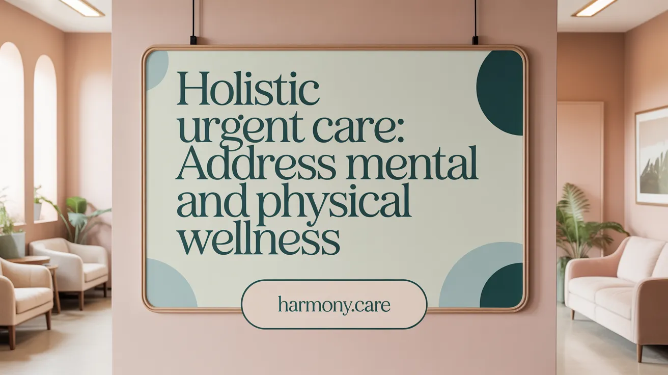 Holistic Urgent Care: Address Mental and Physical Wellness