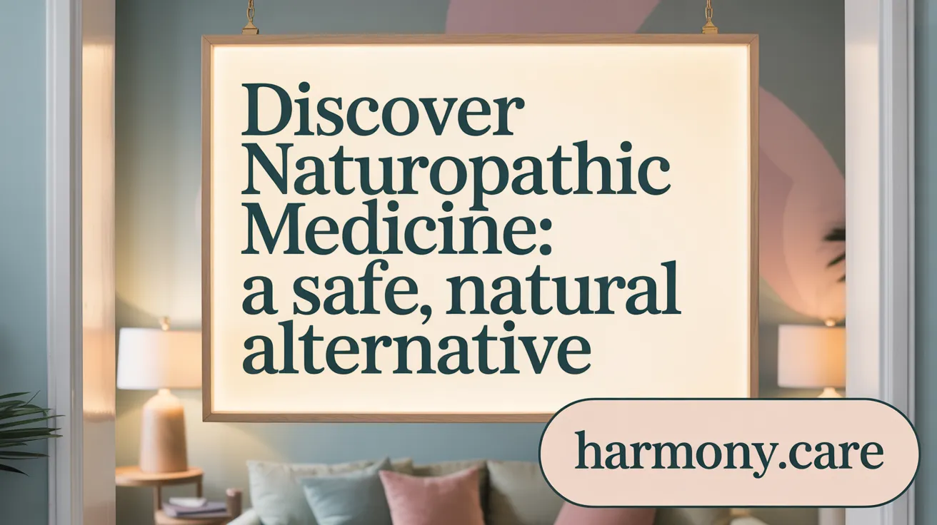 Discover Naturopathic Medicine: A Safe, Natural Alternative