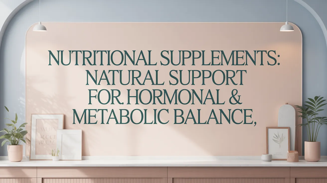 Nutritional Supplements: Natural Support for Hormonal & Metabolic Balance