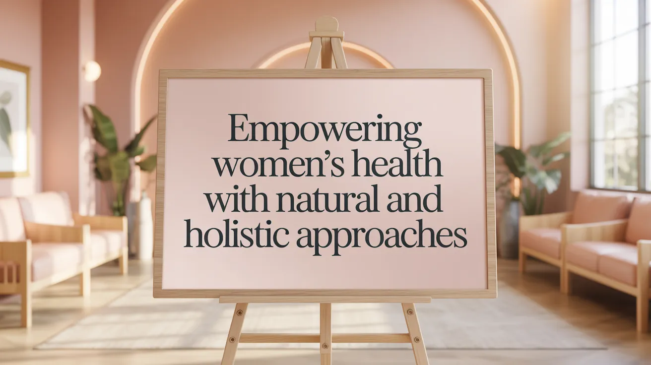 Empowering Women's Health with Natural and Holistic Approaches