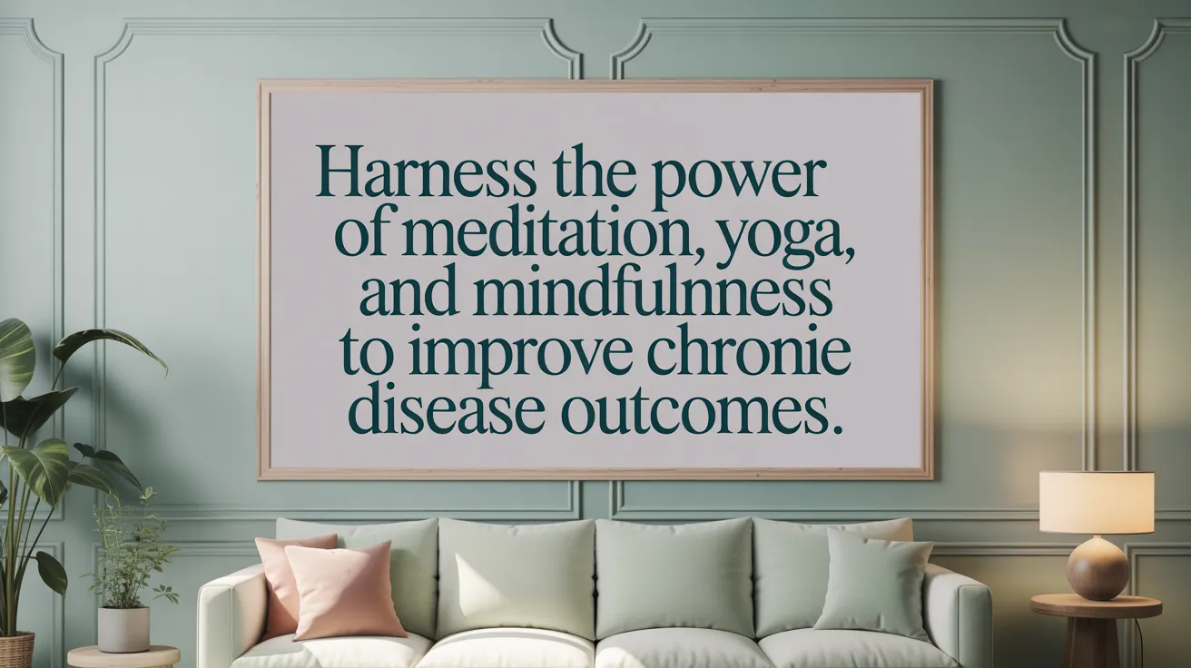 Harness the power of meditation, yoga, and mindfulness to improve chronic disease outcomes.