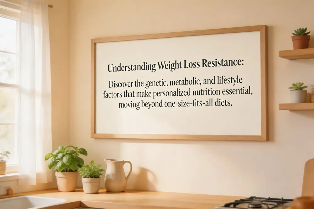 Understanding Weight Loss Resistance: Discover the genetic, metabolic, and lifestyle factors that make personalized nutrition essential, moving beyond one-size-fits-all diets.