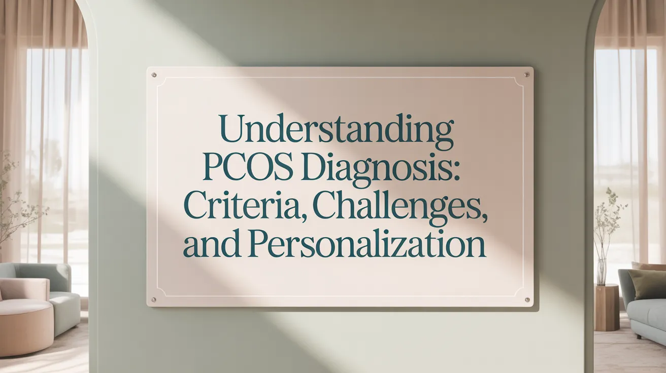 Understanding PCOS Diagnosis: Criteria, Challenges, and Personalization