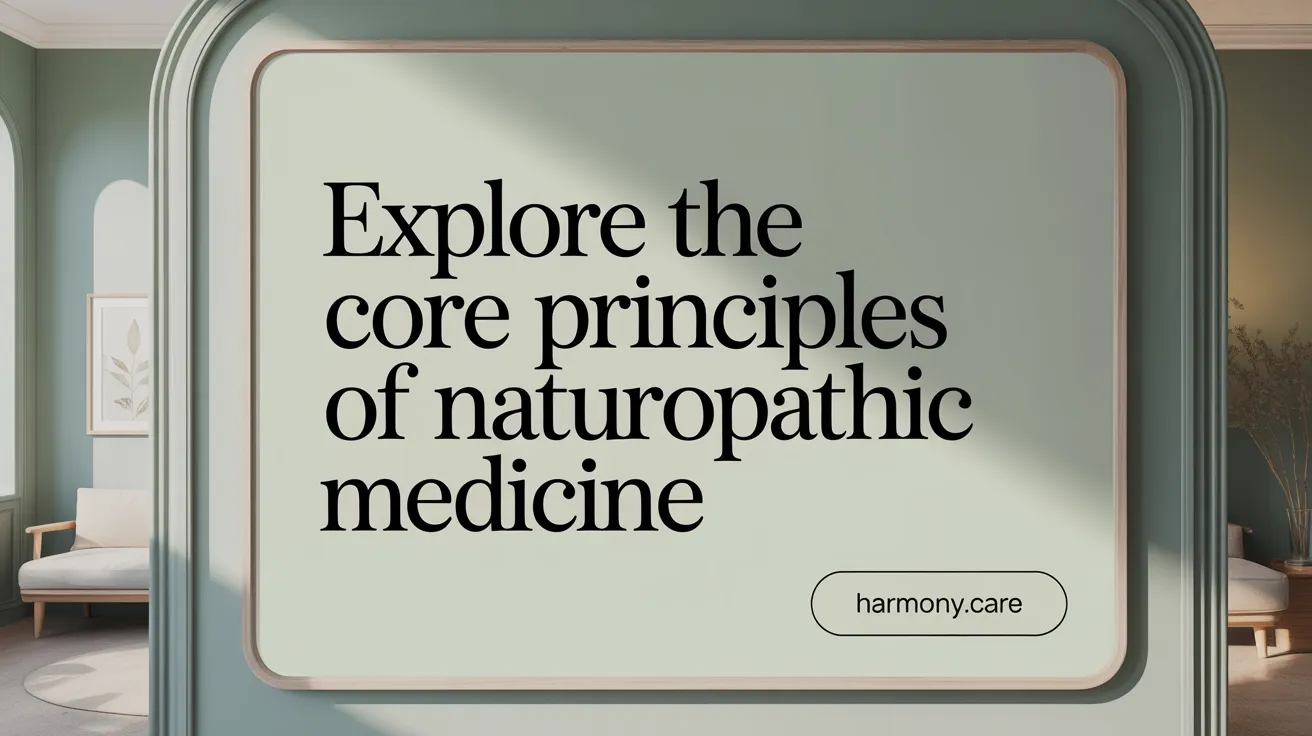 Explore the Core Principles of Naturopathic Medicine