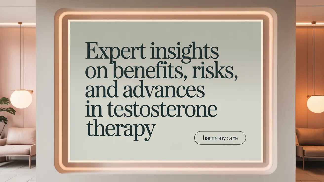 Expert Insights on Benefits, Risks, and Advances in Testosterone Therapy