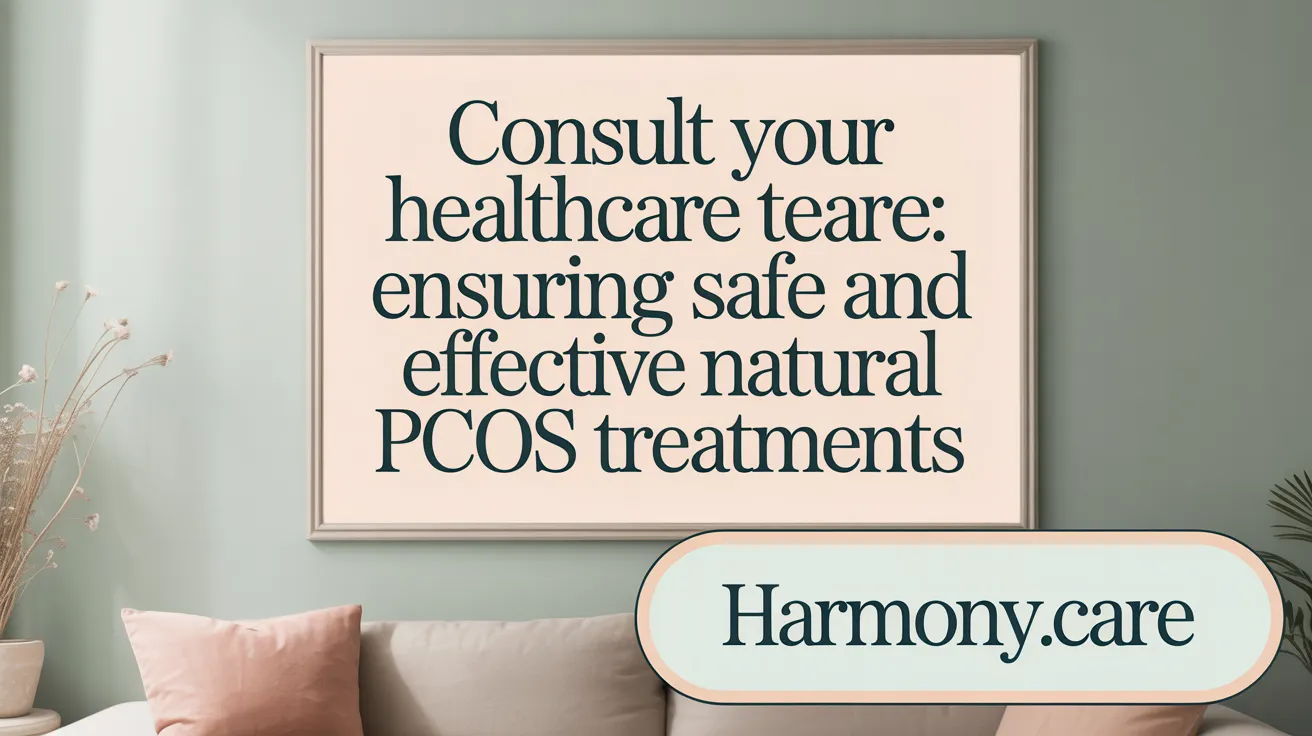 Consult Your Healthcare Team: Ensuring Safe and Effective Natural PCOS Treatments