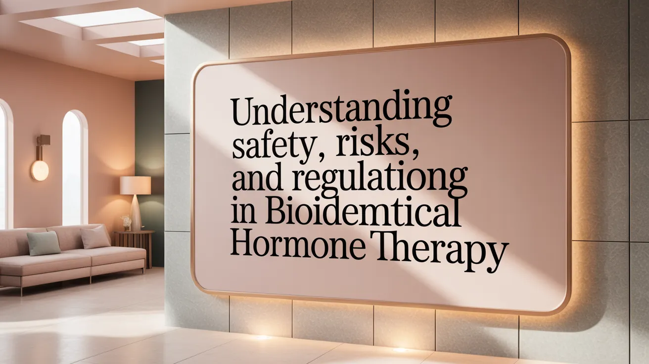 Understanding Safety, Risks, and Regulations in Bioidentical Hormone Therapy