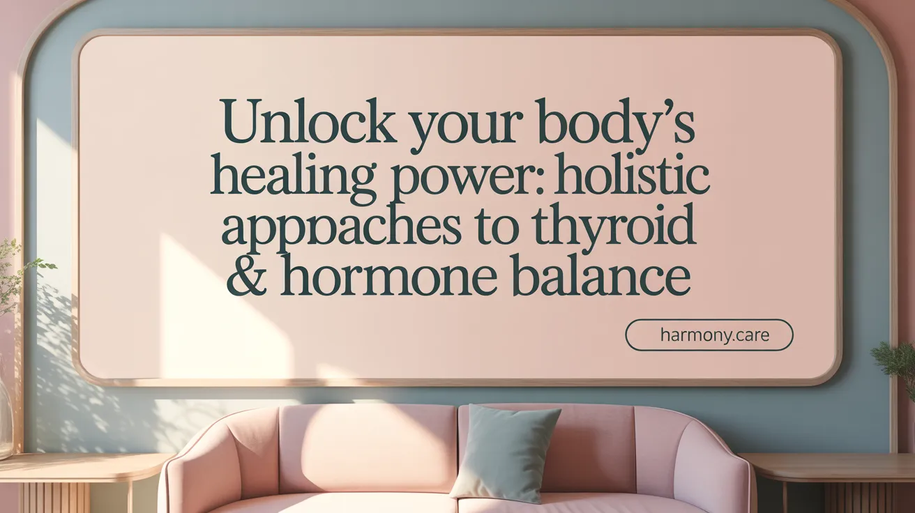 Unlock Your Body's Healing Power: Holistic Approaches to Thyroid & Hormone Balance
