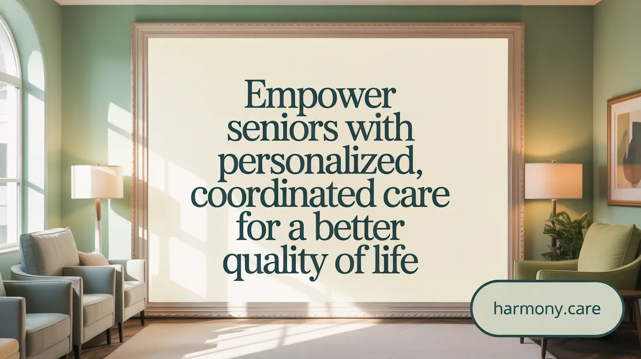 Empower Seniors with Personalized, Coordinated Care for a Better Quality of Life