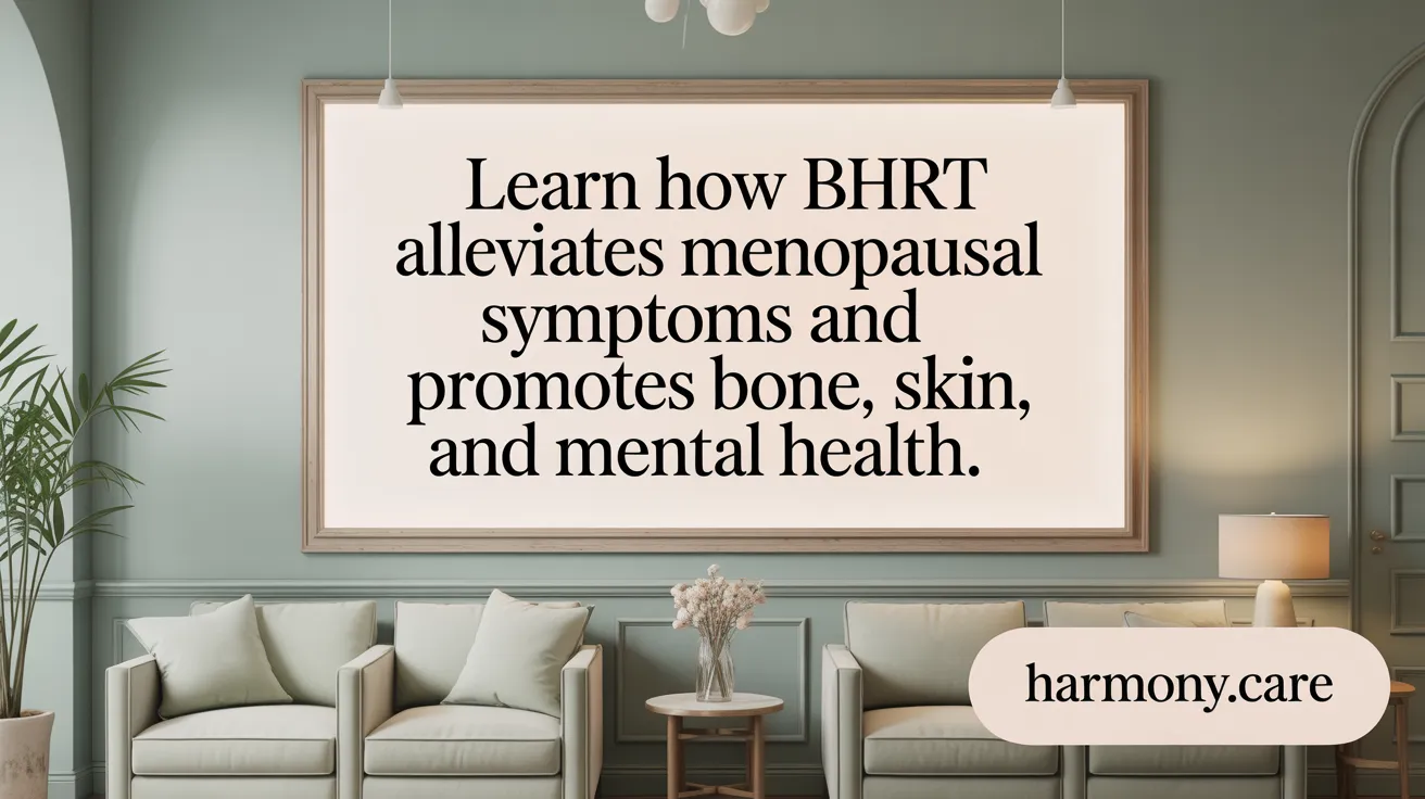 Learn how BHRT alleviates menopausal symptoms and promotes bone, skin, and mental health.