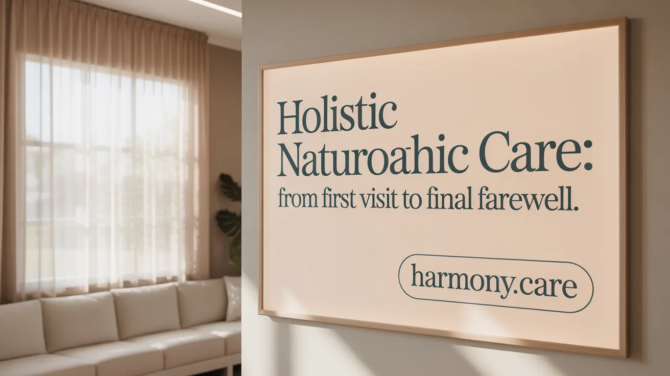 Holistic Naturopathic Care: From First Visit to Final Farewell