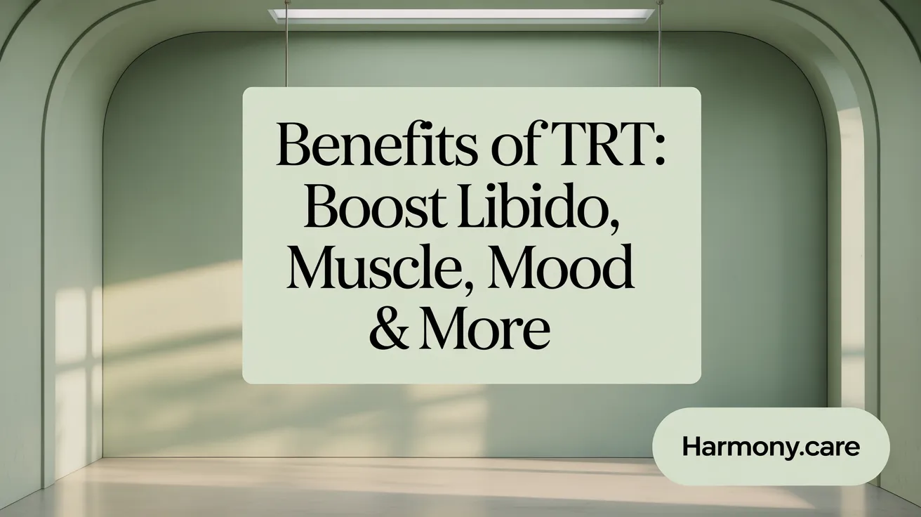 Benefits of TRT: Boost Libido, Muscle, Mood & More