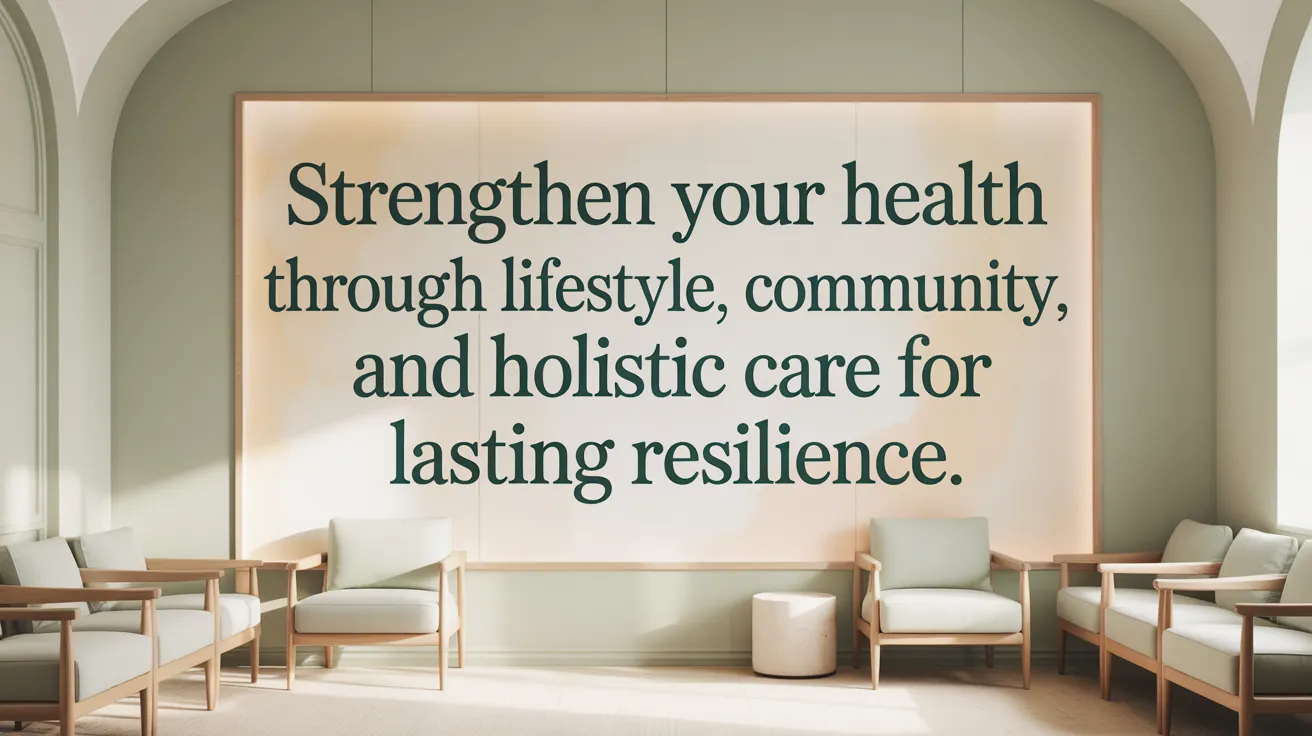 Strengthen your health through lifestyle, community, and holistic care for lasting resilience.