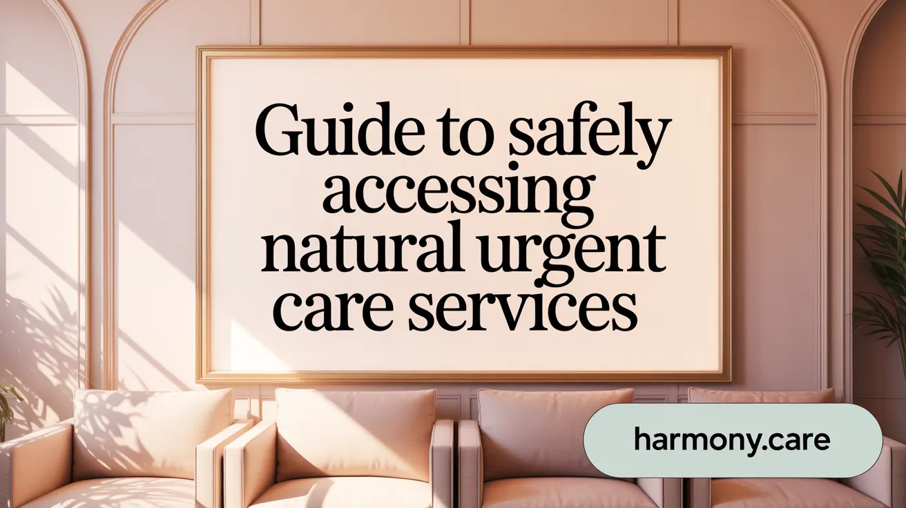 Guide to Safely Accessing Natural Urgent Care Services