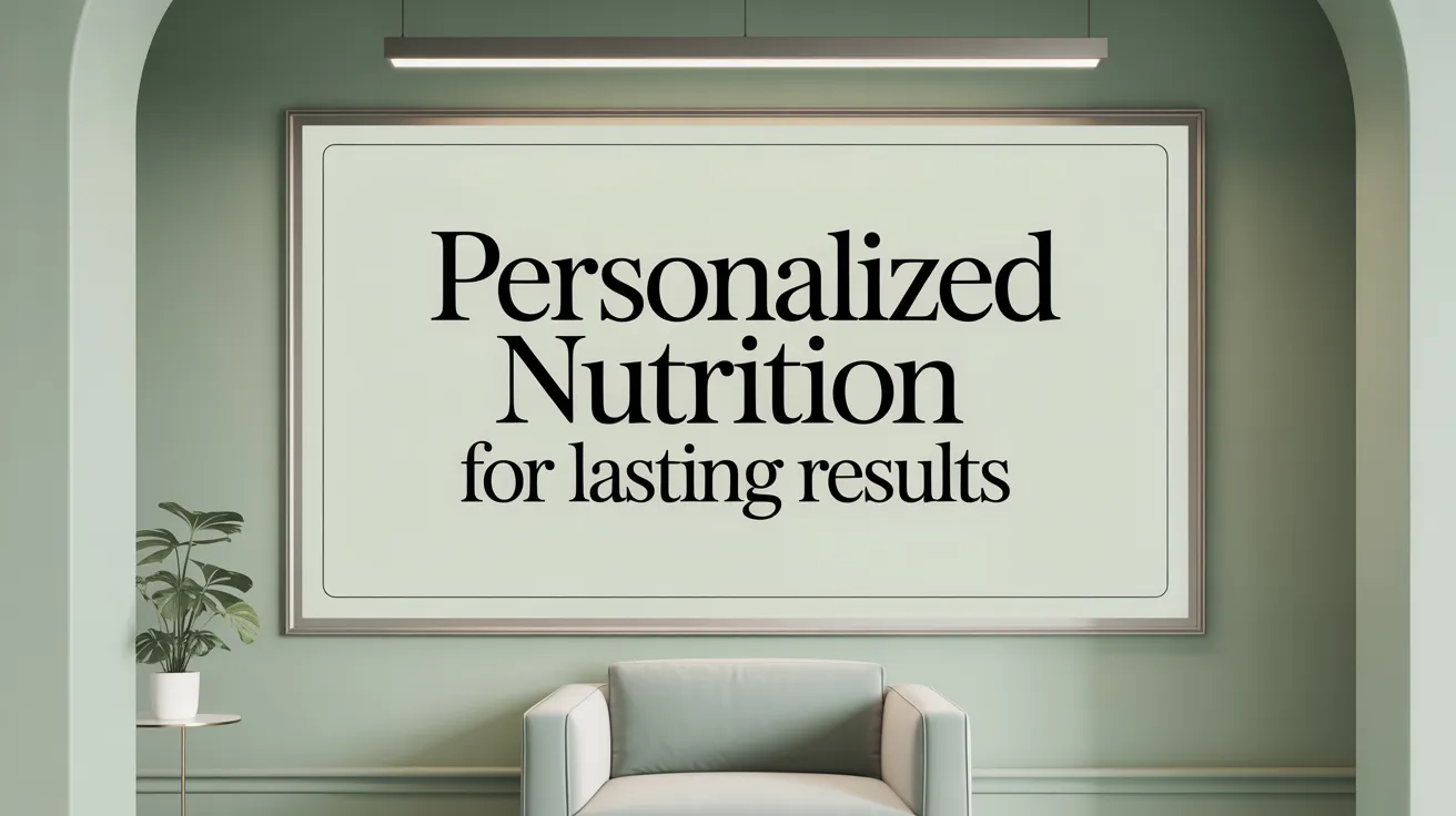 Personalized Nutrition for Lasting Results