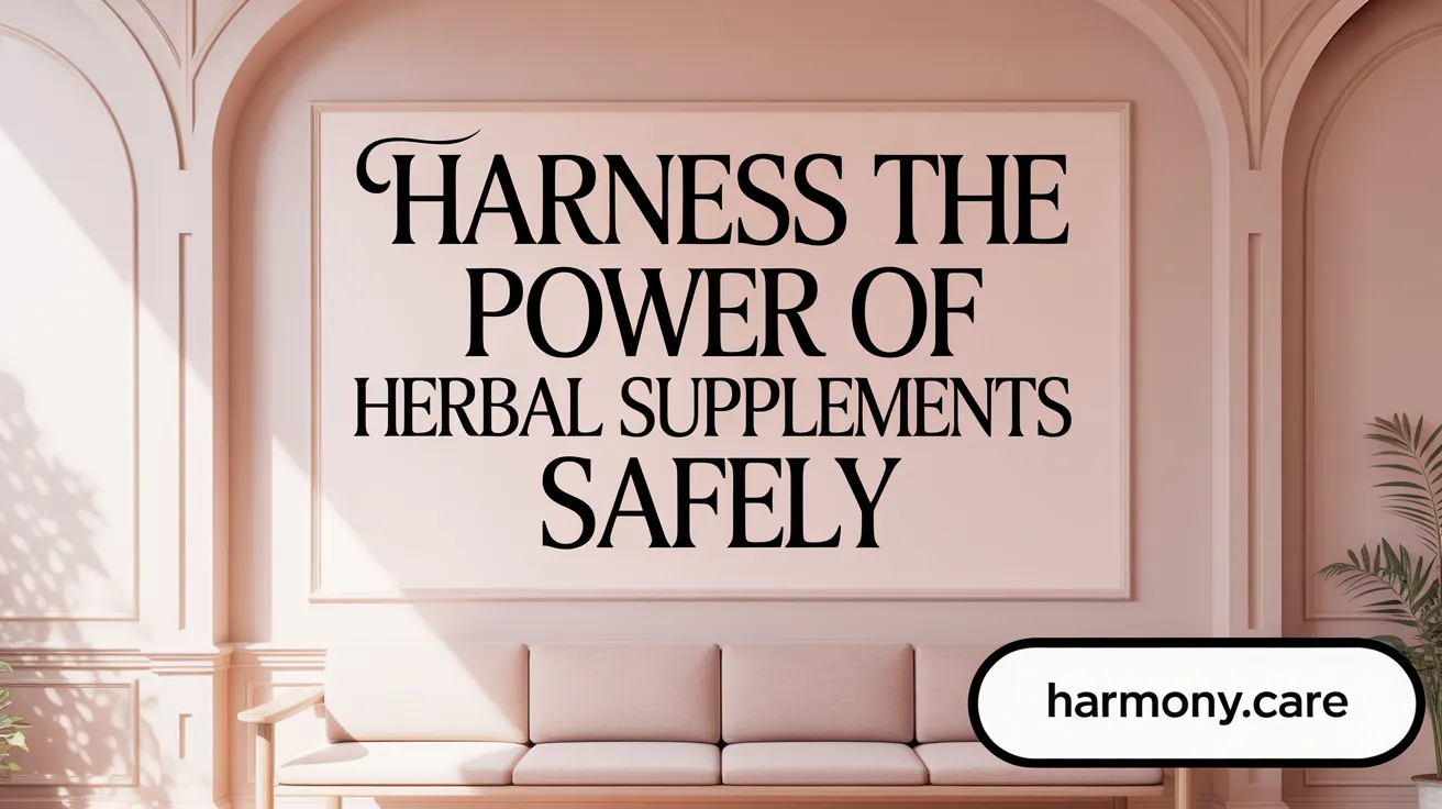 Harness the Power of Herbal Supplements Safely