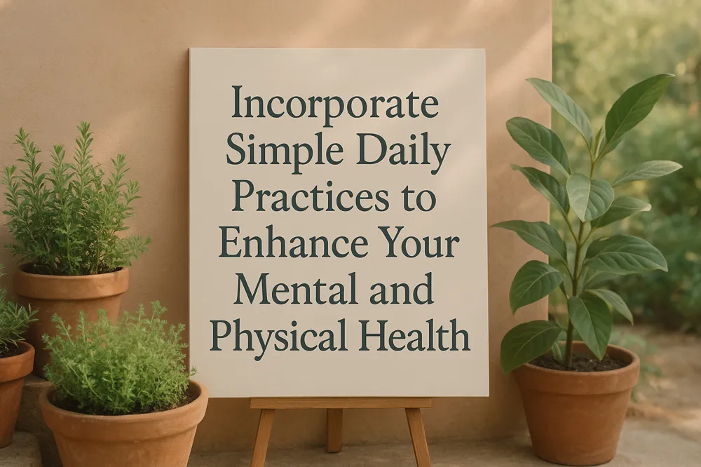 Incorporate Simple Daily Practices to Enhance Your Mental and Physical Health